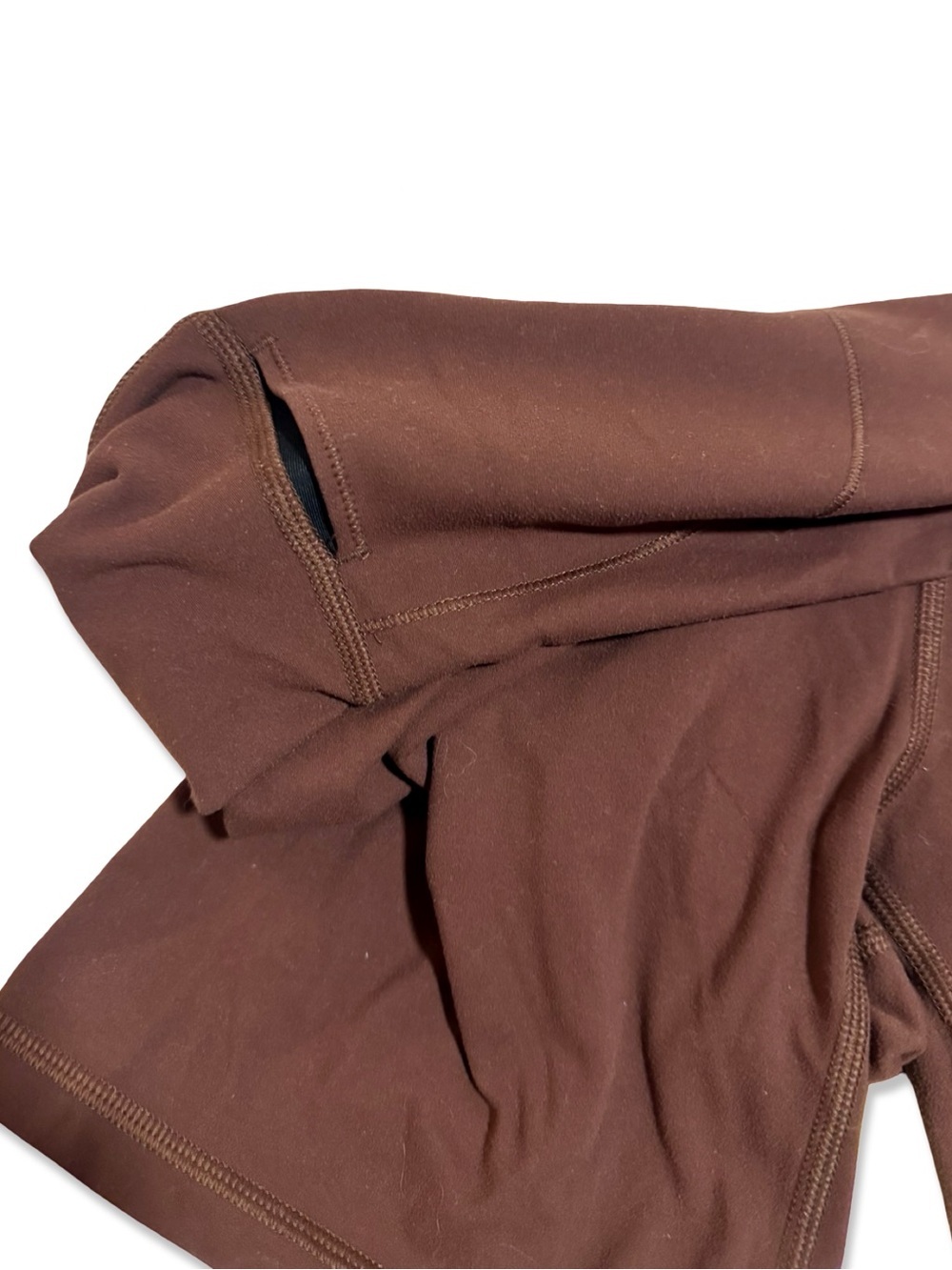 GLOWMODE 6" FeatherFit™ 6” High-Waisted Biker Shorts | Butt Lifting | Brown NWOT - Picture 4 of 11